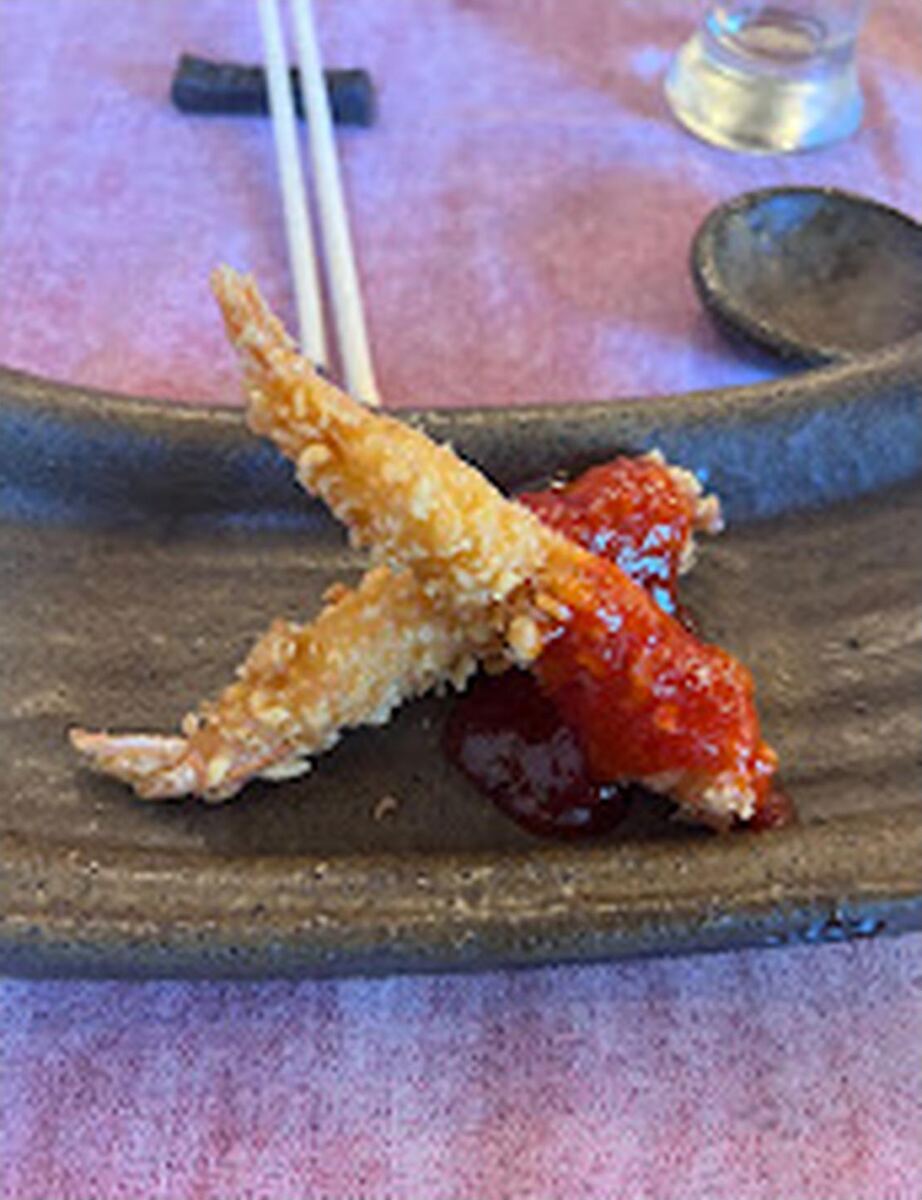 Tempura de camarão