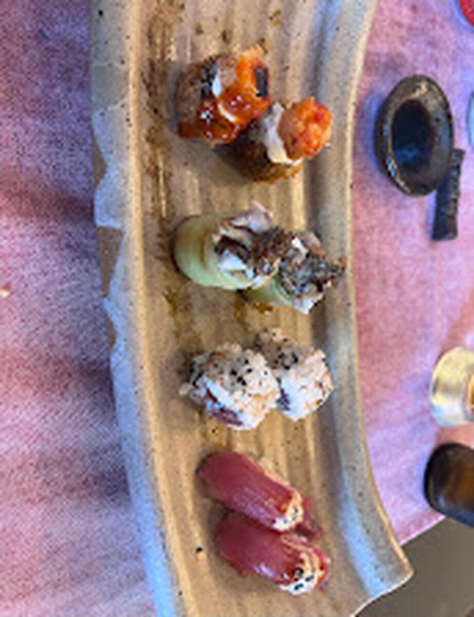 Nigiris de peixe local